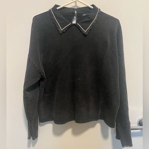 Zara collared crop